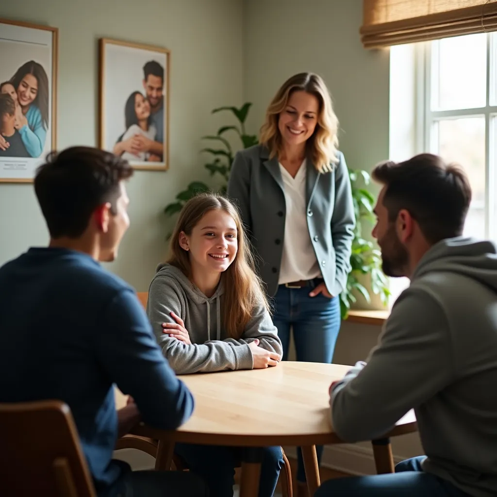 Młode mamy uczestniczące w spotkaniu wsparcia dla rodziców.